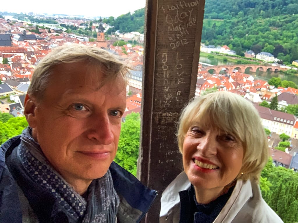 Wunderpaar auf dem Heidelberger Schloss